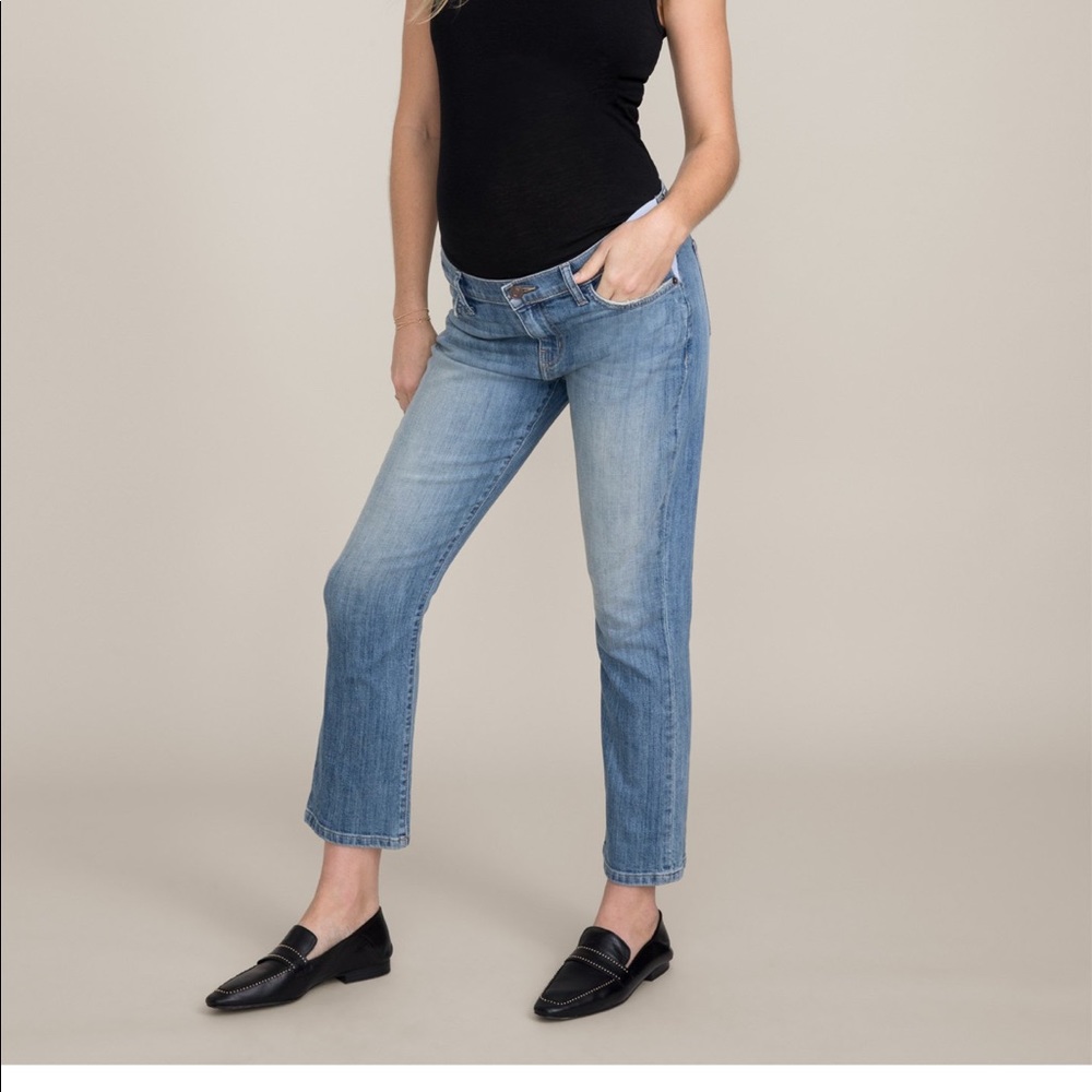 Hatch x Current Elliott Kick Flare Crop Jeans